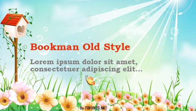 Bookman Old Style example
